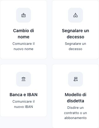 Estratto della schermata reale di Connect PD per scegliere una modifica personale.